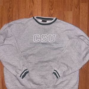 Vintage 90s Colorado State University Crewneck Sweatshirt XL Gray Unisex